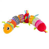 LAMAZE - Mix and Match Caterpillar Soft Toy, Get Baby Playing with Colors, Sounds, Matching and Puzzles with Bold Colors, Playful Patterns, Crinkly Sounds and Detachable Segments,