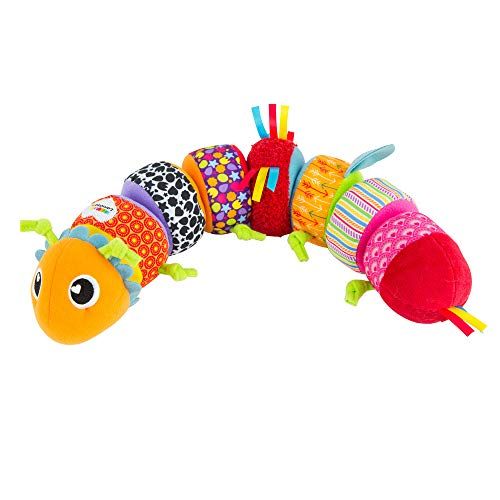  LAMAZE - Mix and Match Caterpillar Soft Toy, Get Baby Playing with Colors, Sounds, Matching and Puzzles with Bold Colors, Playful Patterns, Crinkly Sounds and Detachable Segments,