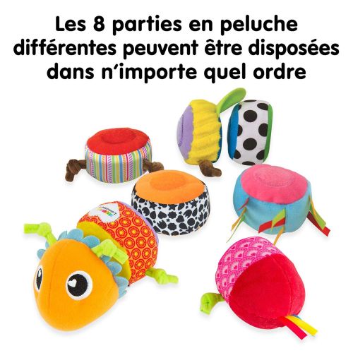  LAMAZE - Mix and Match Caterpillar Soft Toy, Get Baby Playing with Colors, Sounds, Matching and Puzzles with Bold Colors, Playful Patterns, Crinkly Sounds and Detachable Segments,