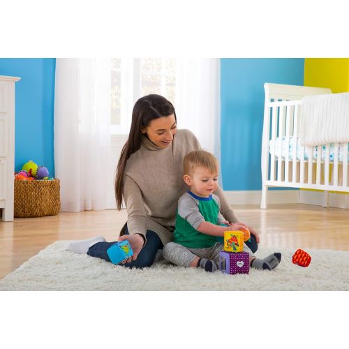  LAMAZE Play with Me Bundle - Pile & Play Cups (6M+), Rainbow Rings (6M+), Mix & Match Activity Blocks (9M+), Multi, Multi (L27298)