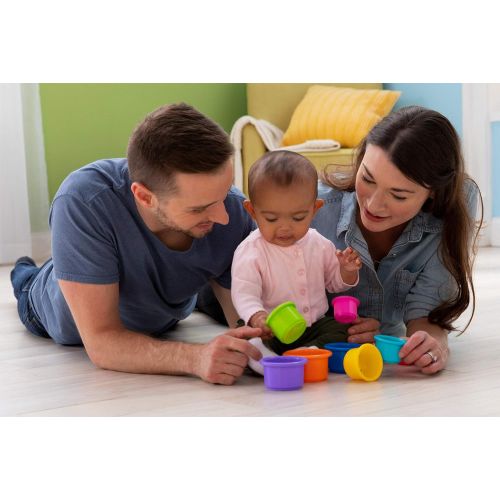  LAMAZE Play with Me Bundle - Pile & Play Cups (6M+), Rainbow Rings (6M+), Mix & Match Activity Blocks (9M+), Multi, Multi (L27298)