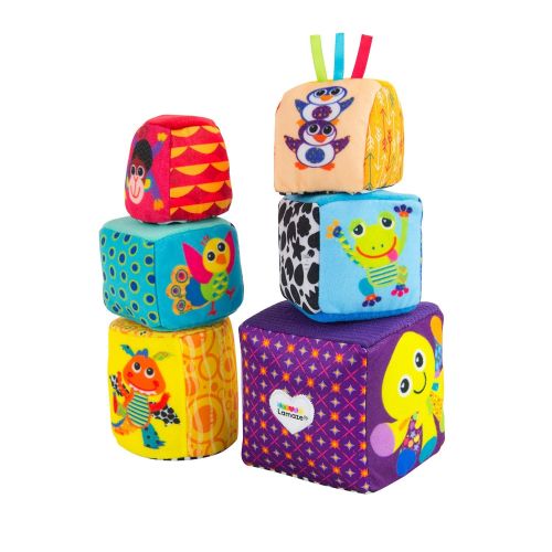  LAMAZE Play with Me Bundle - Pile & Play Cups (6M+), Rainbow Rings (6M+), Mix & Match Activity Blocks (9M+), Multi, Multi (L27298)