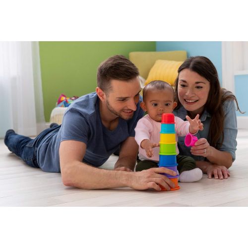  LAMAZE Play with Me Bundle - Pile & Play Cups (6M+), Rainbow Rings (6M+), Mix & Match Activity Blocks (9M+), Multi, Multi (L27298)