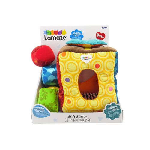  LAMAZE - Soft Sorter Toy, Help Baby Play and Learn to Match and Sort with Soft Shapes, Bright Colors, Fun Textures, 9 Months and Older