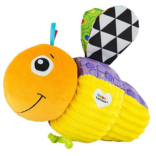  LAMAZE - Twist and Turn Bug Toy, Help Baby Get Creative with Colorful Patterns, a Matching Puzzle, Fun Textures, and Rewarding Sounds, 9 Months and Older