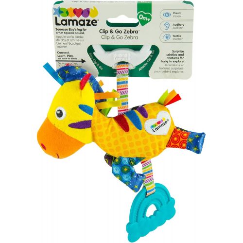  Lamaze Zero The Zebra On-The-Go Baby Toy, Multi