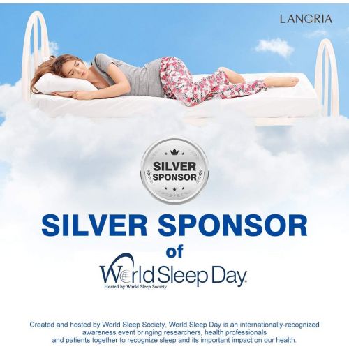  [아마존 핫딜]  [아마존핫딜]LANGRIA Contour Memory Foam Pillow for Sleeping, Neck Support Orthopedic Cervical Bed Pillow for Back, Stomach & Side Sleepers, Breathable and Washable Mesh Knit Cover (White)