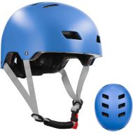 LANOVAGEAR Skateboard Helmet for Kids Youth & Adults with ASTM & CPSC Certified with Two Removable Liners for Multi-Sport Scooter Roller Skate Inline Skating Rollerblading