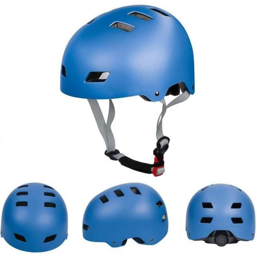  LANOVAGEAR Skateboard Helmet for Kids Youth & Adults with ASTM & CPSC Certified with Two Removable Liners for Multi-Sport Scooter Roller Skate Inline Skating Rollerblading