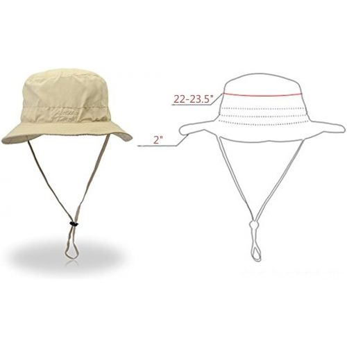  [아마존베스트]LAOWWO Sun Hat Summer Outdoor Climbing Mountaineering Hiking Fishing Hat Man Breathable Fabric UPF50+ UV Protection Bucket Wide Brim Hat Unisex