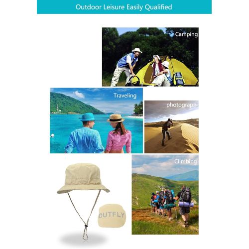  [아마존베스트]LAOWWO Sun Hat Summer Outdoor Climbing Mountaineering Hiking Fishing Hat Man Breathable Fabric UPF50+ UV Protection Bucket Wide Brim Hat Unisex