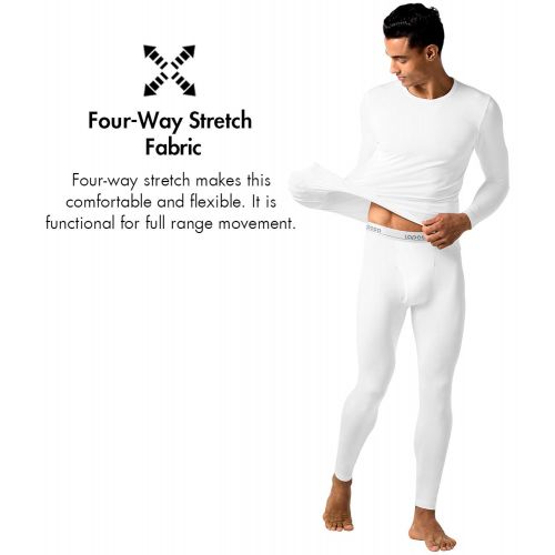  LAPASA Mens Thermal Underwear Pants Fleece Lined Long Johns Leggings Base Layer Bottoms M10