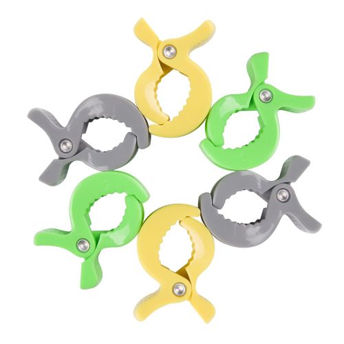  LAT LEE AND TOWN LAT Baby Stroller Pegs to Hook Muslin Blanket and Toys Car Seat Cover Clips Pram Toy Holder 6...