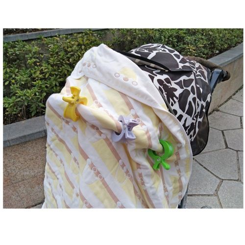  LAT LEE AND TOWN LAT Baby Stroller Pegs to Hook Muslin Blanket and Toys Car Seat Cover Clips Pram Toy Holder 6...