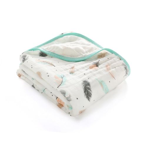  LAT LEE AND TOWN Muslin Swaddle Blankets-Baby Swaddling Wrap,Double Layers Muslin Blankets Large Muslin Swaddle,Bed Blankets 59x 47(Flamingo)