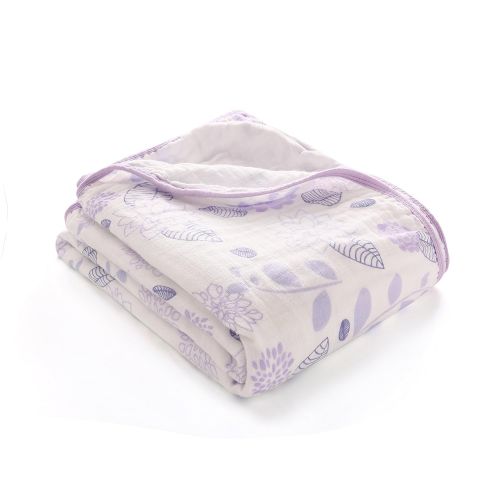  LAT LEE AND TOWN Muslin Swaddle Blankets-Baby Swaddling Wrap,Double Layers Muslin Blankets Large Muslin Swaddle,Bed Blankets 59x 47(Flamingo)