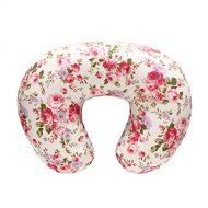 [아마존베스트]LAT LEE AND TOWN LAT Nursing Pillow Cover,100% Natural Cotton Breastfeeding Pillow Slipcover,Extra Soft and Snug on Baby Nursing Pillow(Flower)