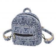 LATH.PIN Mini Backpack Purse-Women Elephant Casual Backpack Canvas Small Shoulder Bag for Daily Work School Travel