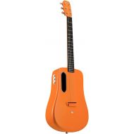LAVA ME 2 Carbon Fiber Guitar with Effects 36 Inch Acoustic Electric Travel Guitar with Bag Picks and Charging Cable (Freeboost-Orange)