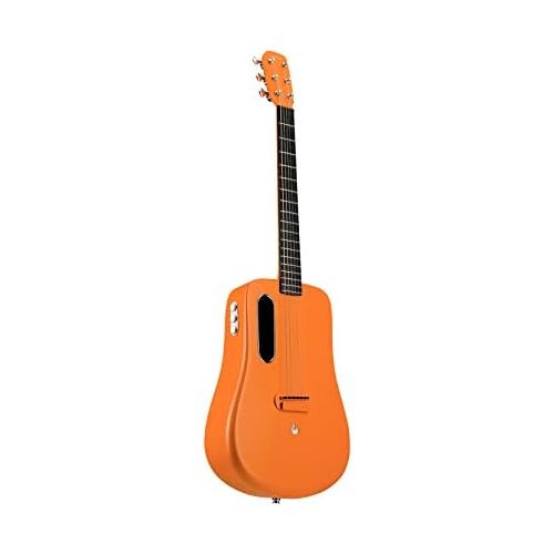  LAVA ME 2 Carbon Fiber Guitar with Effects 36 Inch Acoustic Electric Travel Guitar with Bag Picks and Charging Cable (Freeboost-Orange)