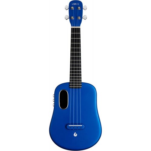  LAVA U Carbon Fiber Ukulele with Effects Concert Travel Ukulele with Case Pick and Charging Cable (FreeBoost, Sparkle Blue, 23-inch)