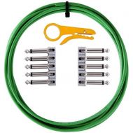 Lava Cable Tightrope Solder-Free Pedal-Board Kit Green Cable / Nickel Connectors