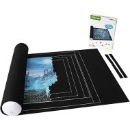 Lavievert Jigsaw Puzzle Storage Roll Mat with Unique Auxiliary Line Design for Up to 1,500 Pieces Puzzle, Puzzle Saver for Adults & Kids, Environmental Friendly Material