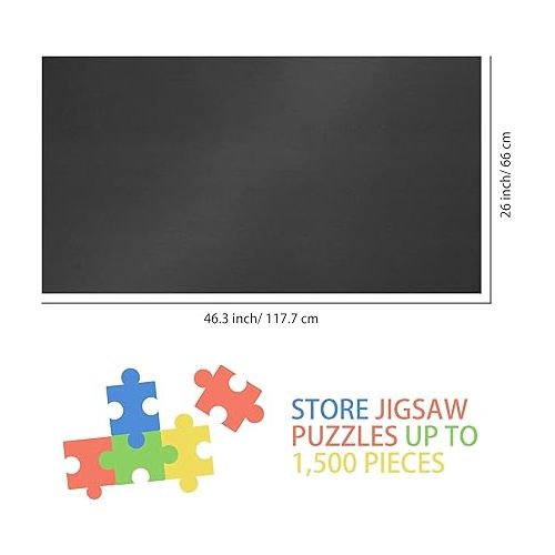  Lavievert Jigsaw Puzzle Roll Mat for Up to 1,500 Pieces + 1000 Pieces Jigsaw Puzzle (Garage)