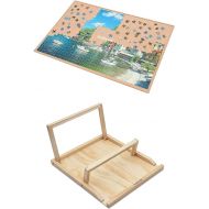 Lavievert Assembly Jigsaw Puzzle Board Bracket/Holder + Wooden Jigsaw Puzzle Board for Up to 1,000 Pieces