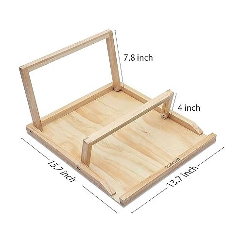  Lavievert Assembly Jigsaw Puzzle Board Bracket/Holder + Wooden Jigsaw Puzzle Board for Up to 1,000 Pieces