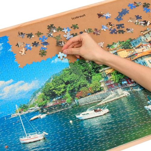  Lavievert 1000 Piece Jigsaw Puzzle Game for Adults and Kids - Lake Como, Italy