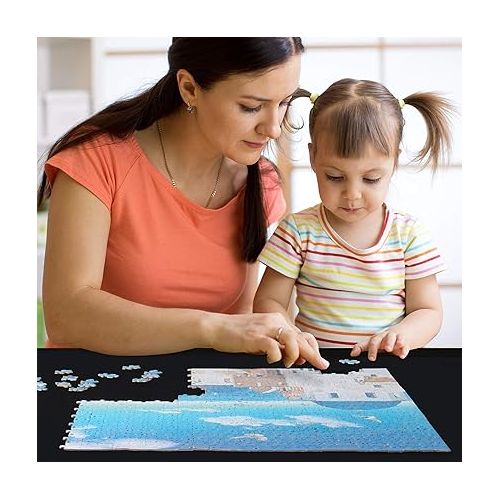  Lavievert Giant Jigsaw Puzzle Mat Roll Up, Portable Puzzle Storage Puzzle Saver for Adults & Kids, Large Puzzle Board Puzzle Keeper Holder for Puzzles Up to 3000 Pieces