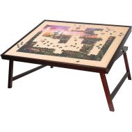 LAVIEVERT 1500 Pieces Wooden Jigsaw Puzzle Table, Adjustable Puzzle Board Puzzle Plateau, Large Portable Tilting Table with Folding Legs & Non-Slip Surface for Adults