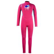 LAYATONE Kids 2mm Neoprene Wetsuit One-Piece Long Sleeve UV Protection Zipper Diving Suit