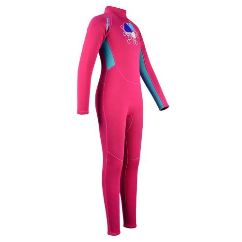  LAYATONE Kids 2mm Neoprene Wetsuit One-Piece Long Sleeve UV Protection Zipper Diving Suit