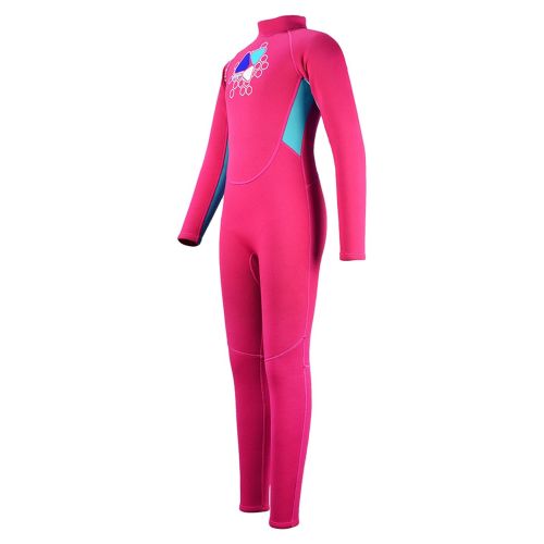  LAYATONE Kids 2mm Neoprene Wetsuit One-Piece Long Sleeve UV Protection Zipper Diving Suit