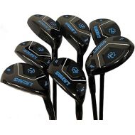 LAZRUS GOLF Premium Hybrid Golf Clubs for Men - 2,3,4,5,6,7,8,9,PW Right Hand & Left Hand Single Club, Graphite Shafts, Regular Flex