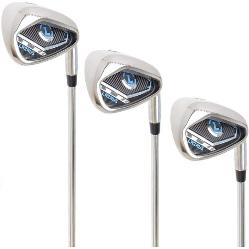  LAZRUS GOLF LAZRUS Premium Golf Irons Individual or Golf Irons Set for Men (4,5,6,7,8,9,PW) or Driving Irons (2&3) Right or Left Hand Steel Shaft Regular Flex Golf Clubs
