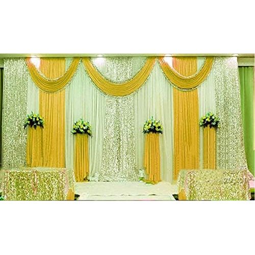  LB Wedding Stage Decorations Backdrop Party Drapes Ivory White Background Backdrop Drape Curtain for Wedding Ceremony Event Party Venue Decorations,20x10 ft