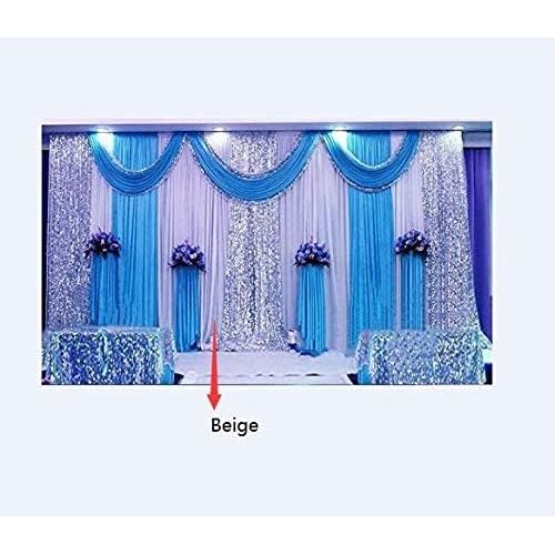  LB Wedding Stage Decorations Backdrop Party Drapes Ivory White Background Backdrop Drape Curtain for Wedding Ceremony Event Party Venue Decorations,20x10 ft