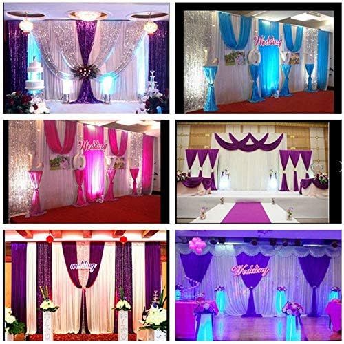  LB Wedding Stage Decorations Backdrop Party Drapes Ivory White Background Backdrop Drape Curtain for Wedding Ceremony Event Party Venue Decorations,20x10 ft