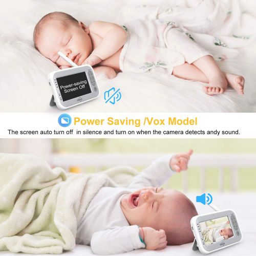  [아마존 핫딜]  [아마존핫딜]LBtech Video Baby Monitor with Two Cameras and 4.3 LCD,Auto Night Vision,Two-Way...