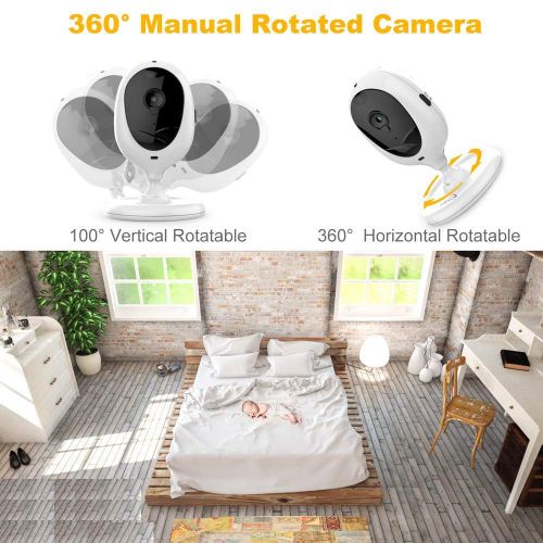  [아마존 핫딜] [아마존핫딜]Special Offer Now!LBtech Video Baby Monitor with One Camera and 4.3 LCD,Auto Night Vision,Two-Way Talkback,Temperature Detection,Power Saving/Vox,Zoom in,Support Multi-Camera