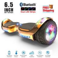 LBW Hoverboard 8 Hummer Auto Self Balancing Wheel Electric Scooter with Built-In Bluetooth Speaker - RED