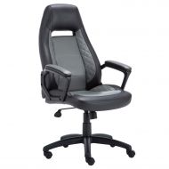 LCH Conveniently Leather Office Chair Swivel Executive Function Ergonomic Computer Chair-KD1029-GM-005