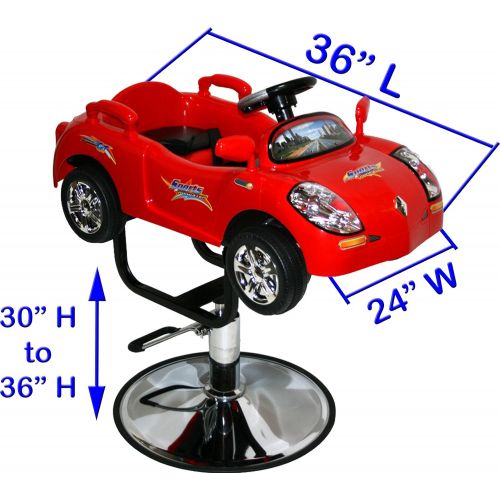  LCL Beauty Childrens Red Sports Car Hydraulic Cutting & Styling Chair