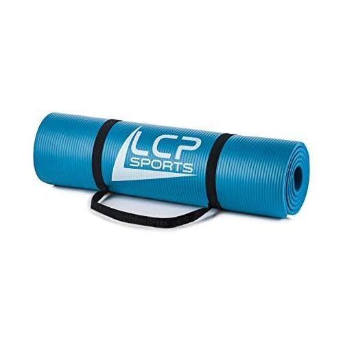  [아마존베스트]LCP Sports Yoga Mat and Gymnastics Mat Non-Slip with Carry Strap Durable Fitness Mat 190 x 60 x 1 cm Training Mat
