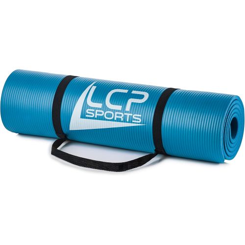  [아마존베스트]LCP Sports Yoga Mat and Gymnastics Mat Non-Slip with Carry Strap Durable Fitness Mat 190 x 60 x 1 cm Training Mat