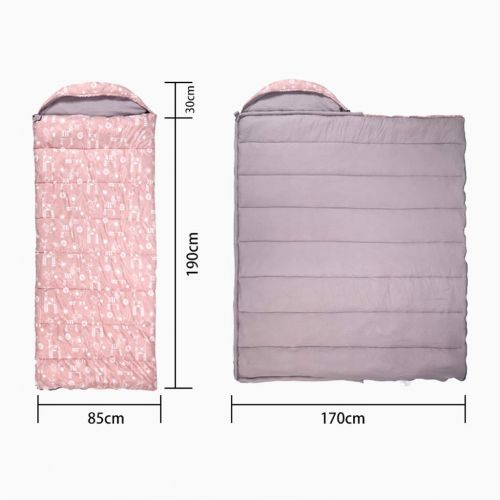  LCSHD Sleeping Bag Adult Outdoor Camping Portable Travel Single Cotton Lunch Break Sleeping Bag