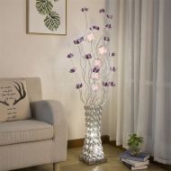LCYCN LED Floor Lamp, Rural Decoration Personality Vase Simple Modern Living Room Bedroom Floor Light,Footswitch